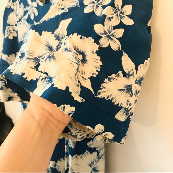 Vintage midi hibiscus Hawaiian tent dress s/m - Picture 12 of 14